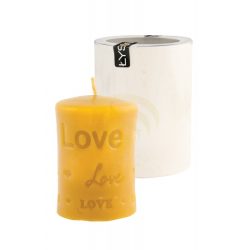 Forma silikonowa – walec z napisem love