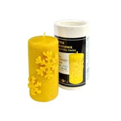 Forma silikonowa walec z płatkiem śniegu – Wys. 10cm