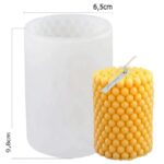 Forma silikonowa – walec z bąbelkami 9 cm