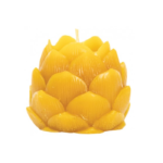 Świeca z wosku pszczelego naturalna – Szyszka chmielowa