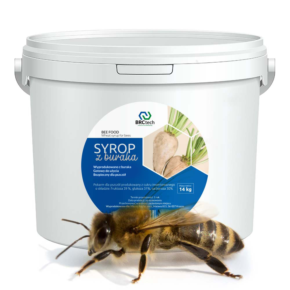 syrop z buraka wiadro poprawka Syrop dla pszczół z buraka, wiadro 14kg - BRCtech - obrazek 1