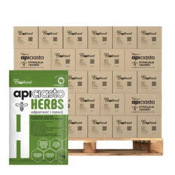Ciasto dla pszczół Apiciasto Herbs, 1kg x 800szt