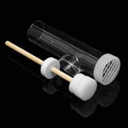 Aparat tłoczkowy do znakowania matek szklany