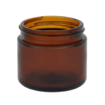 Słoik szklany brązowy 60 ml z czarnym wieczkiem