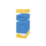 Ul Wielkopolski 6 ramkowy, odkładowy - BRCtech (dennica, korpus, nadstawka, daszek)